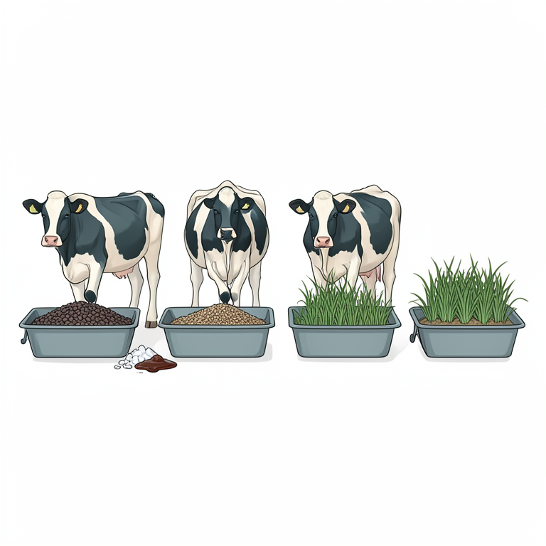 AI-generated conceptual illustration (crossbred dairy cattle). It explains the idea and does not show study data.
