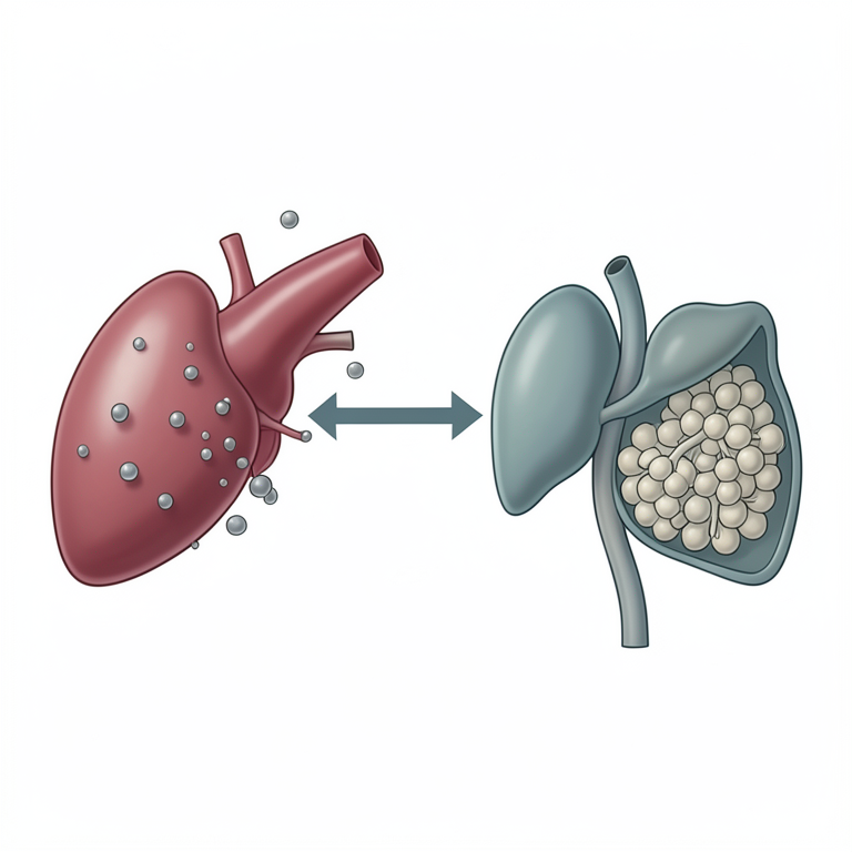 AI-generated conceptual illustration (rat pancreas and liver). It explains the idea and does not show study data.