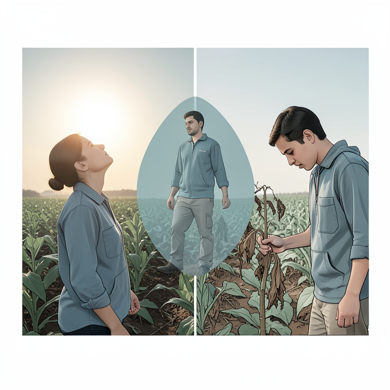 AI-generated conceptual illustration (Agriculture diploma students). It explains the idea and does not show study data.