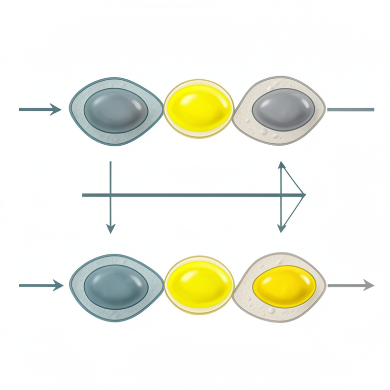 AI-generated conceptual illustration (Arabidopsis thaliana leaf cells). It explains the idea and does not show study data.