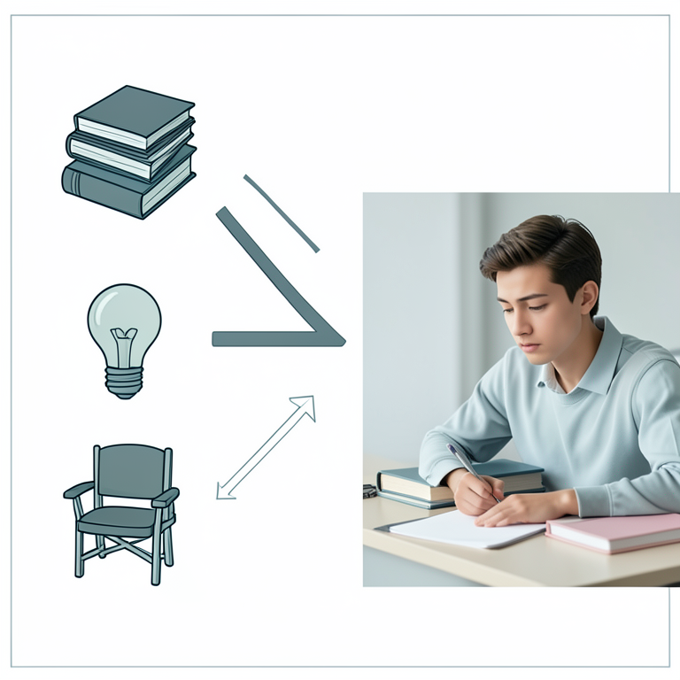 AI-generated conceptual illustration (University students in a classroom setting). It explains the idea and does not show study data.