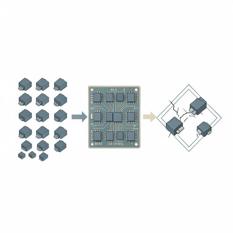 AI-generated conceptual illustration (Electronic components on a testing circuit board). It explains the idea and does not show study data.