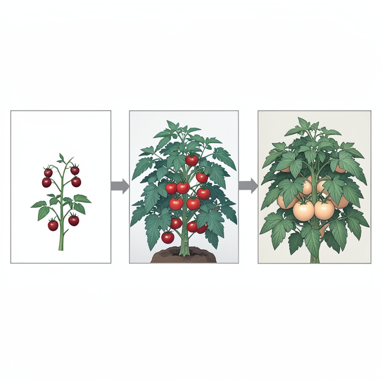 AI-generated conceptual illustration (tomato plants in a greenhouse). It explains the idea and does not show study data.
