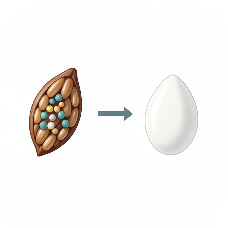 AI-generated conceptual illustration (brown and white rice grains). It explains the idea and does not show study data.