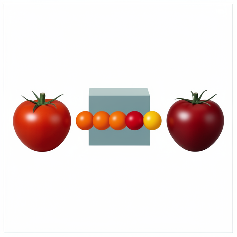 AI-generated conceptual illustration (tomato fruits). It explains the idea and does not show study data.