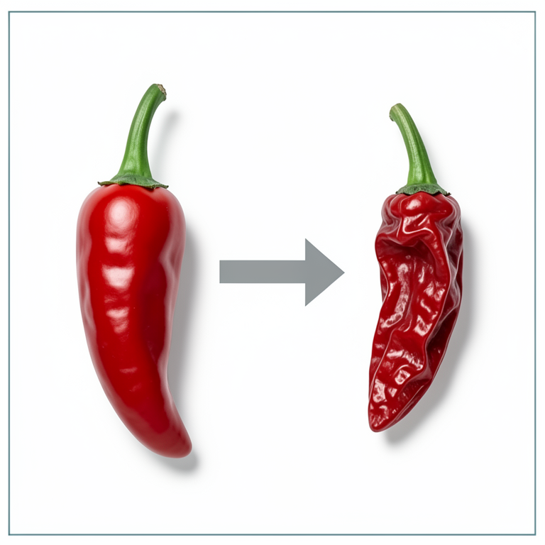 AI-generated conceptual illustration (dried red chili peppers). It explains the idea and does not show study data.