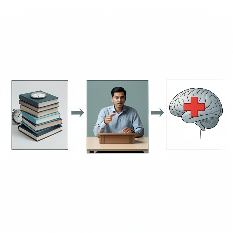 AI-generated conceptual illustration (University students in Bangladesh). It explains the idea and does not show study data.