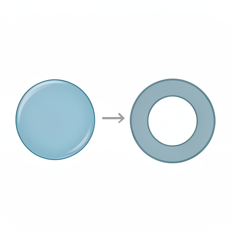 AI-generated conceptual illustration (Geometric representation of a complex plane mapping). It explains the idea and does not show study data.
