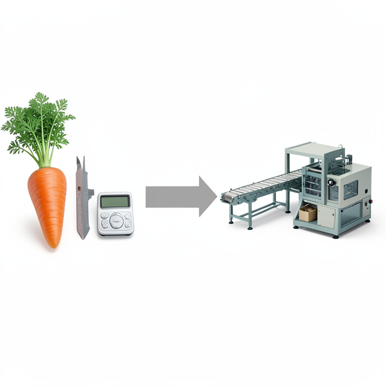 AI-generated conceptual illustration (carrots (Daucus carota L.)). It explains the idea and does not show study data.