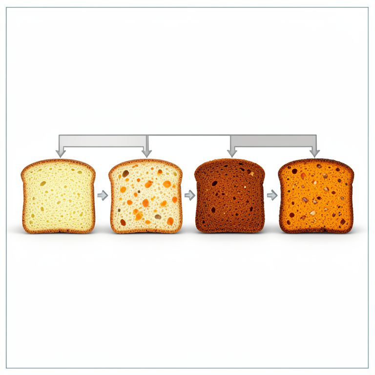 AI-generated conceptual illustration (slices of sponge cake). It explains the idea and does not show study data.