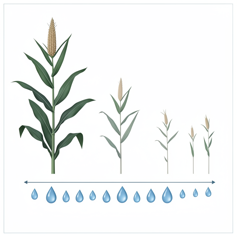 AI-generated conceptual illustration (maize plants). It explains the idea and does not show study data.