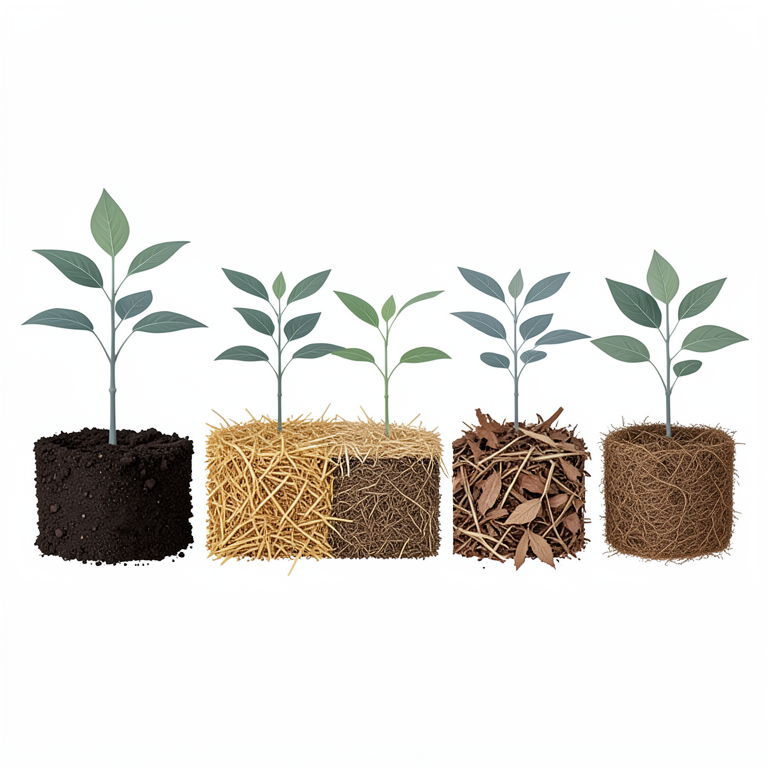 AI-generated conceptual illustration (soybean plants in agricultural plots). It explains the idea and does not show study data.