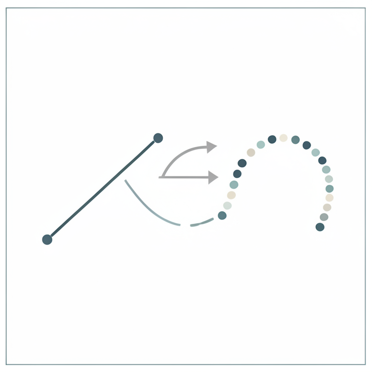 AI-generated conceptual illustration (Mathematical geometric shapes and lines on a parchment background). It explains the idea and does not show study data.