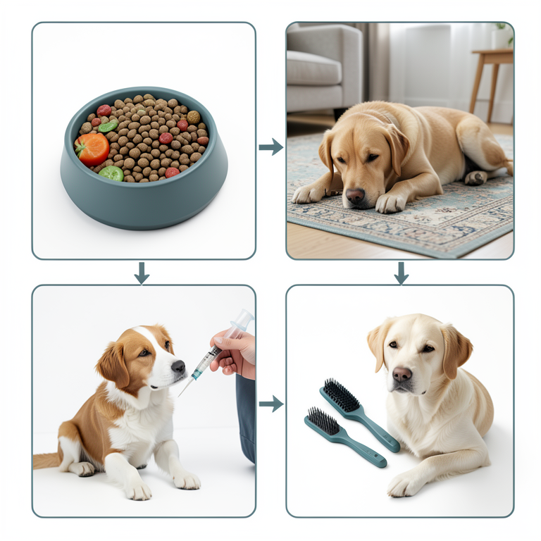 AI-generated conceptual illustration (domestic pet dogs). It explains the idea and does not show study data.