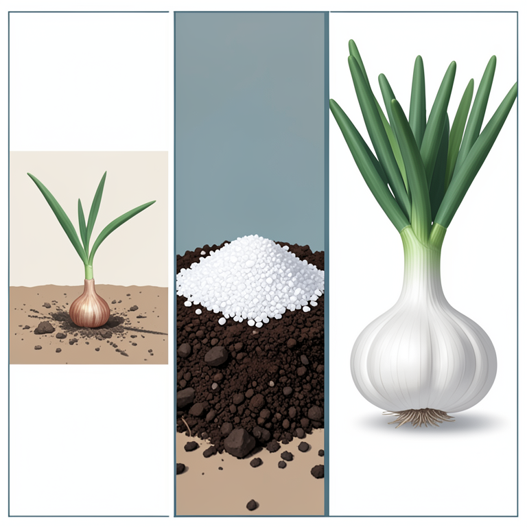 AI-generated conceptual illustration (garlic plants (Allium sativum L.)). It explains the idea and does not show study data.