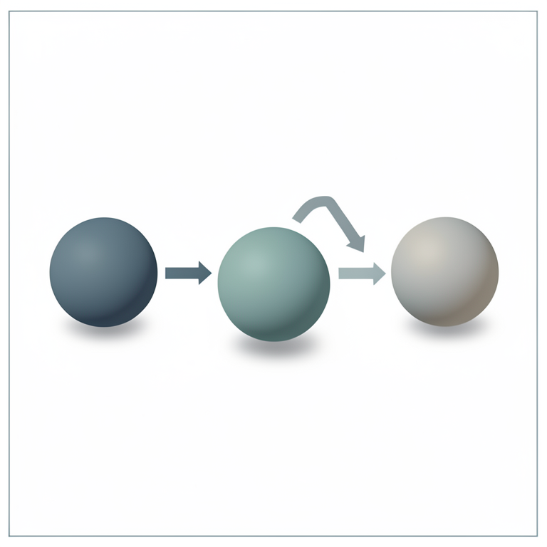 AI-generated conceptual illustration (Abstract geometric spheres representing social variables). It explains the idea and does not show study data.