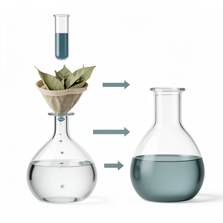 AI-generated conceptual illustration (Momordica charantia leaves). It explains the idea and does not show study data.