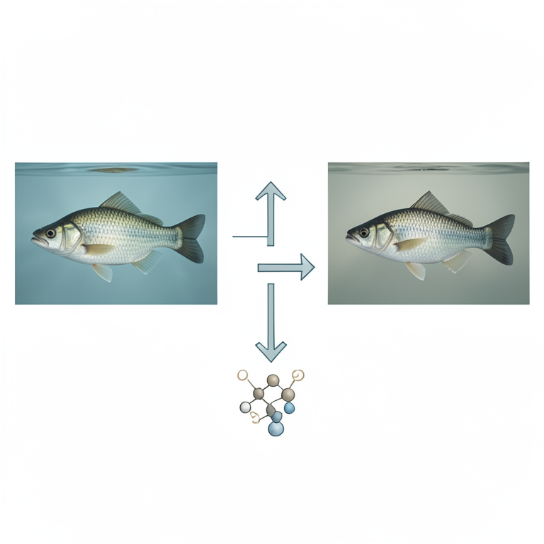 AI-generated conceptual illustration (Anabas testudineus (climbing perch fish)). It explains the idea and does not show study data.