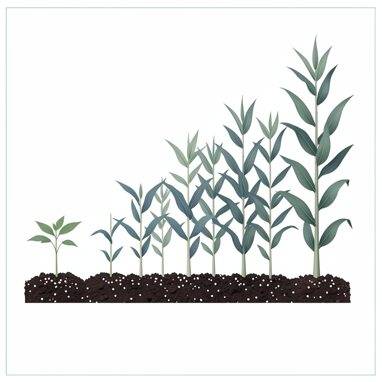 AI-generated conceptual illustration (maize plants (Zea mays)). It explains the idea and does not show study data.