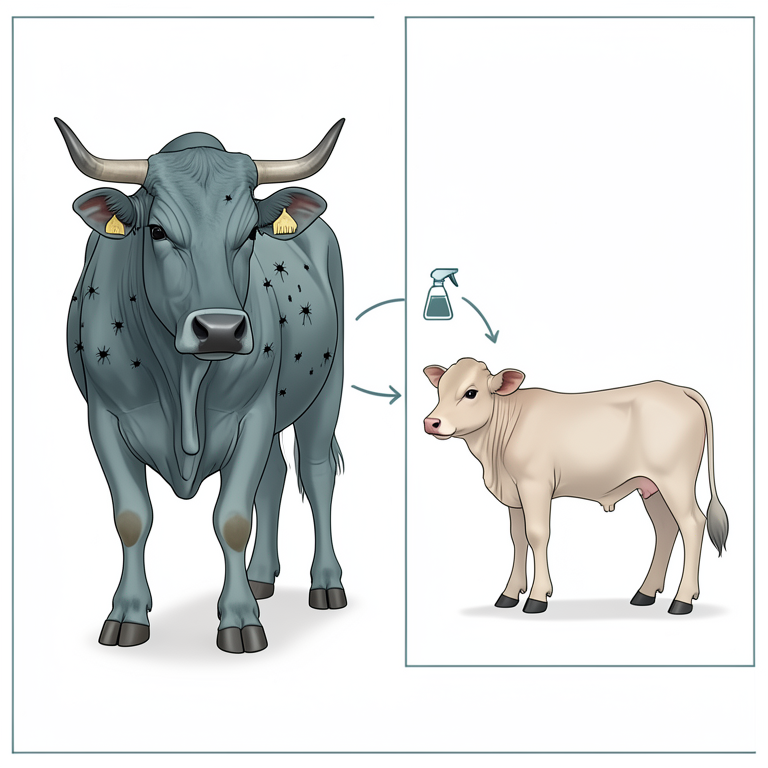 AI-generated conceptual illustration (Zebu cattle (Arab and Bokolodji breeds)). It explains the idea and does not show study data.
