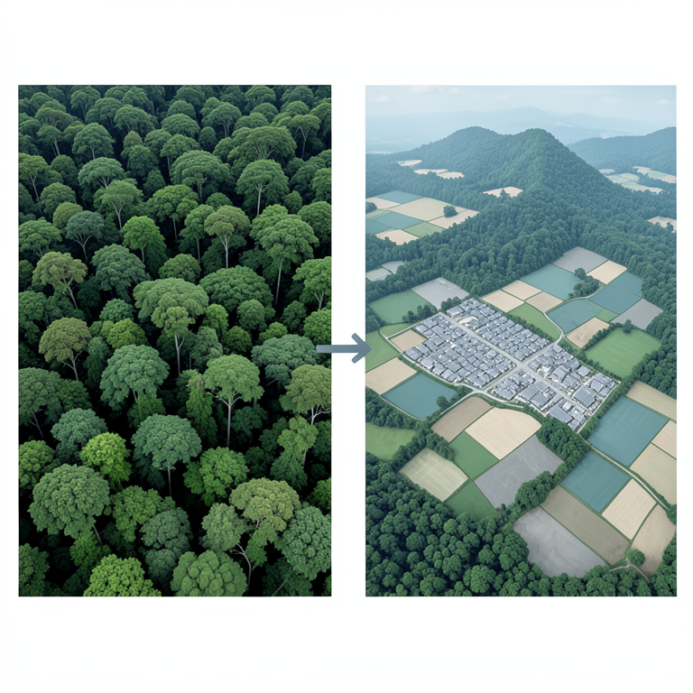 AI-generated conceptual illustration (Western Ghats landscape). It explains the idea and does not show study data.