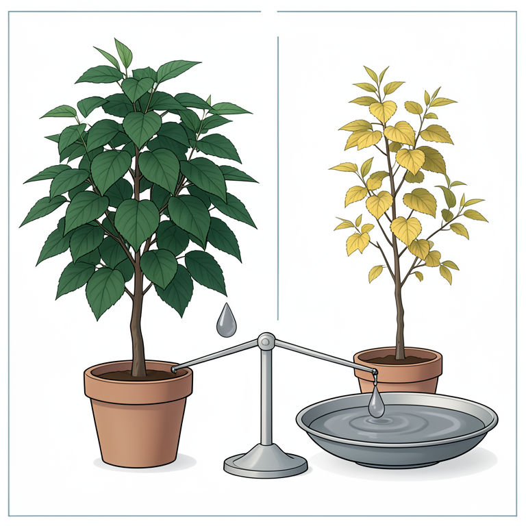 AI-generated conceptual illustration (Mulberry plants (Morus indica L.) in nursery pots). It explains the idea and does not show study data.