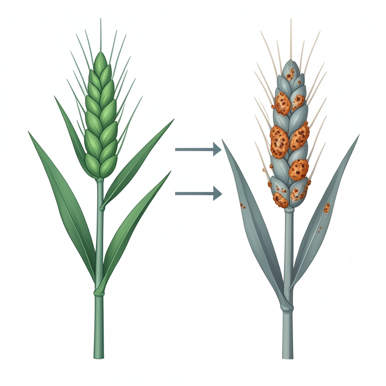 AI-generated conceptual illustration (wheat plants). It explains the idea and does not show study data.