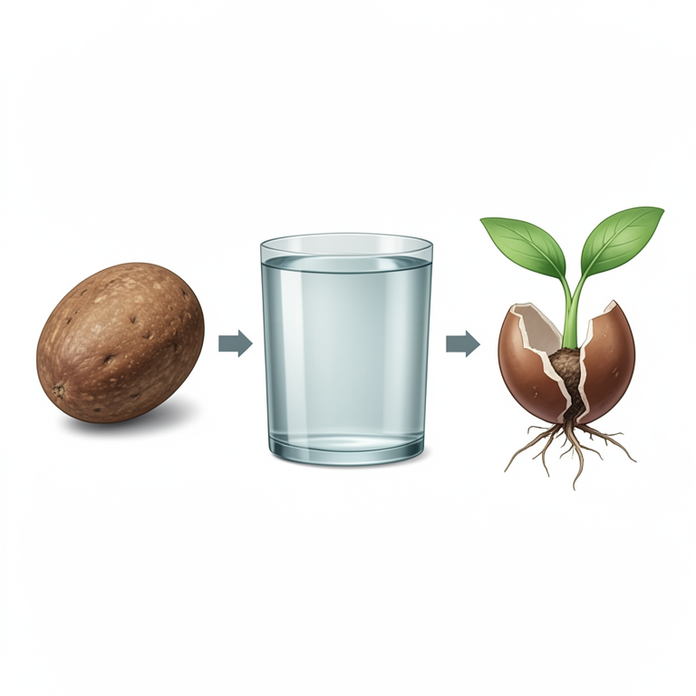 AI-generated conceptual illustration (Ber (Ziziphus mauritiana) seeds). It explains the idea and does not show study data.