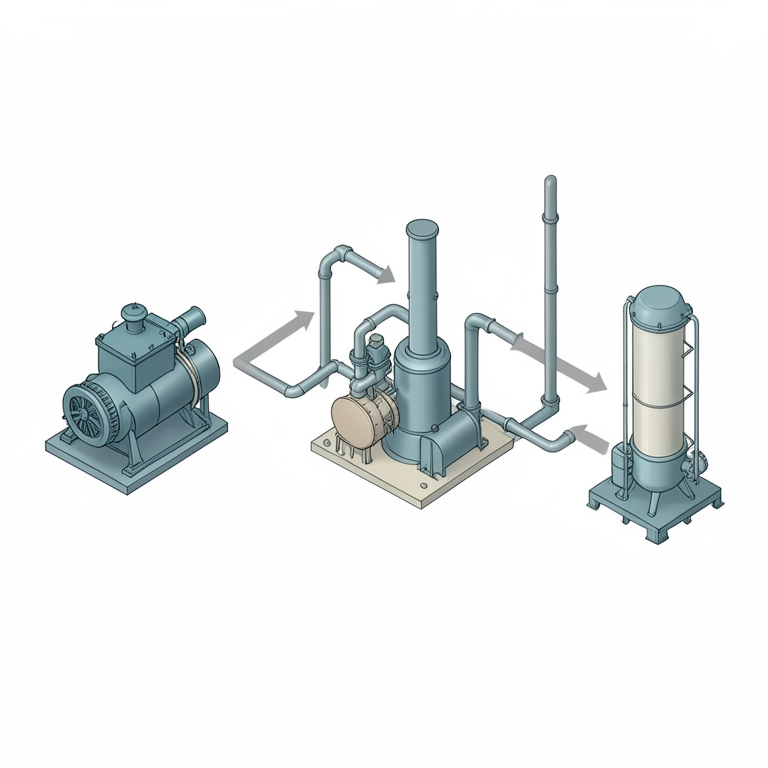 AI-generated conceptual illustration (industrial oil refinery unit). It explains the idea and does not show study data.