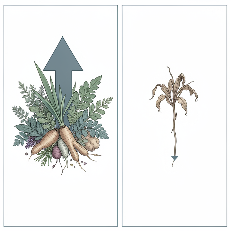 AI-generated conceptual illustration (Traditional medicinal plants and herbs used for hypotension in Kerala). It explains the idea and does not show study data.