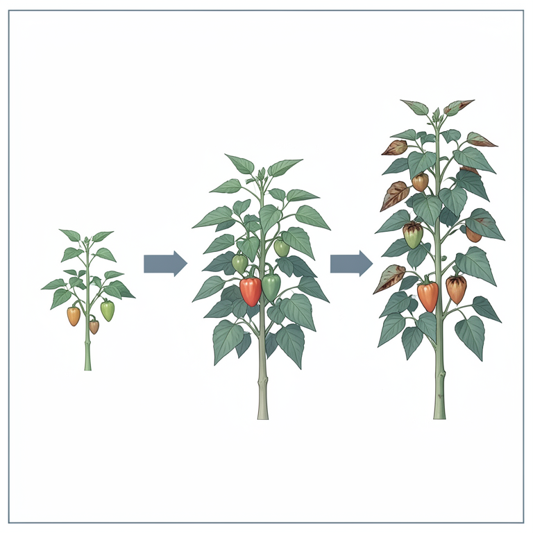 AI-generated conceptual illustration (polyhouse-grown capsicum plants). It explains the idea and does not show study data.