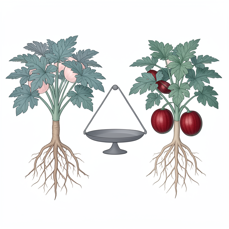 AI-generated conceptual illustration (watermelon plants). It explains the idea and does not show study data.