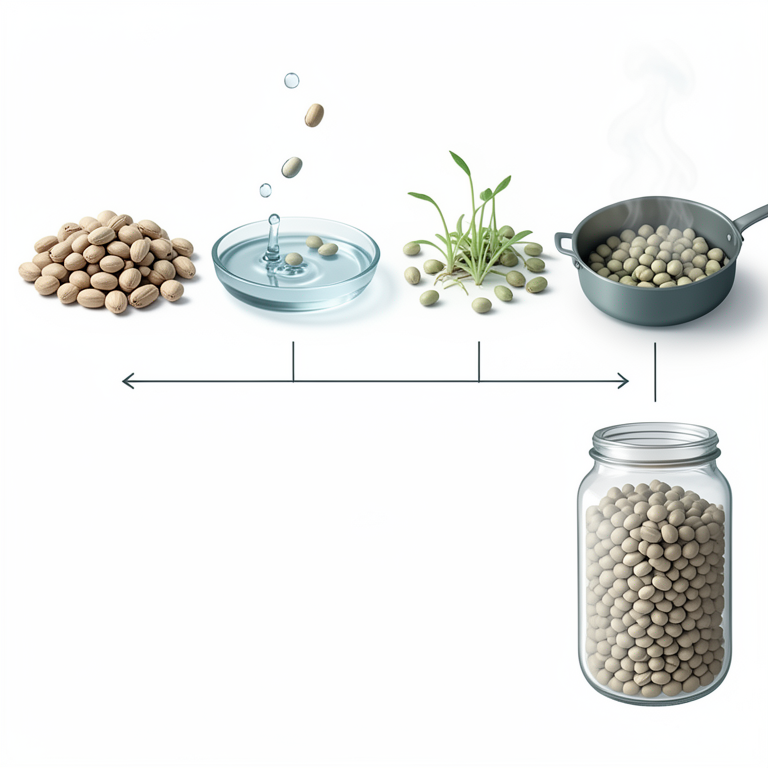 AI-generated conceptual illustration (cowpea seeds). It explains the idea and does not show study data.
