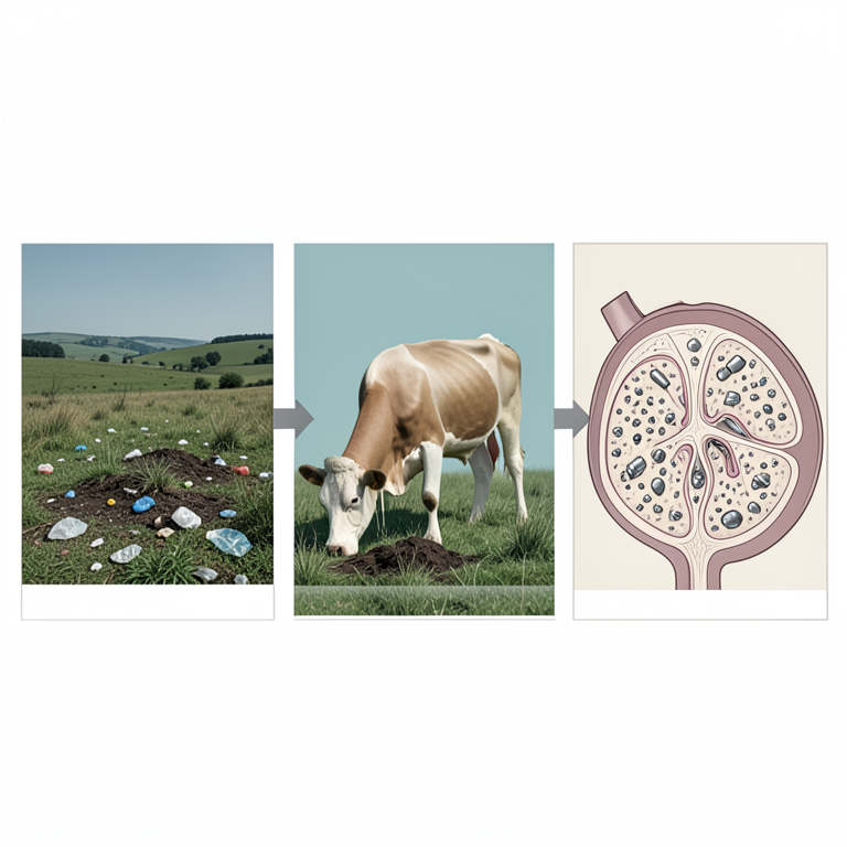 AI-generated conceptual illustration (cattle in a peri-urban grazing environment). It explains the idea and does not show study data.